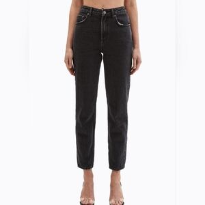 Ksubi Women's Black Pointer Dusty High Waisted Tapered Jeans Size 24